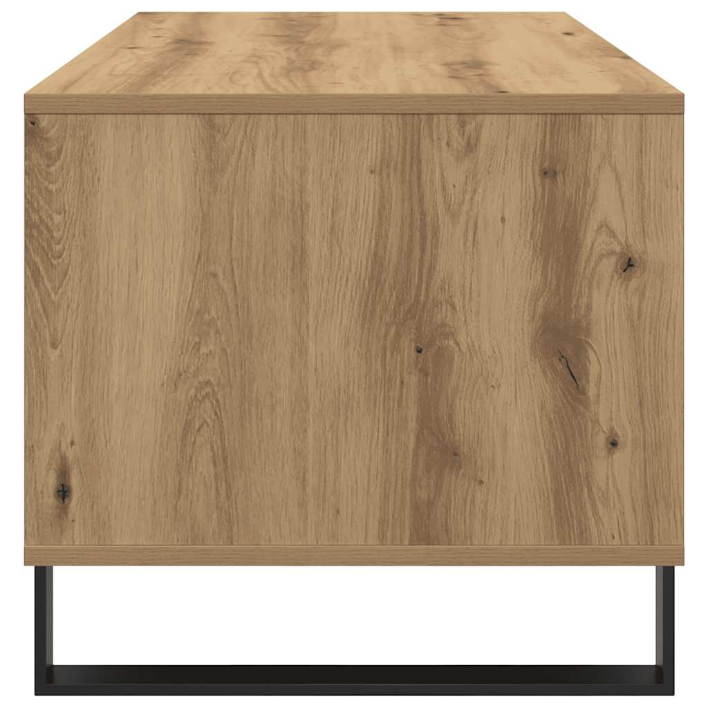 vidaXL Table basse chêne artisan 90x49x45 cm bois d'ingénierie
