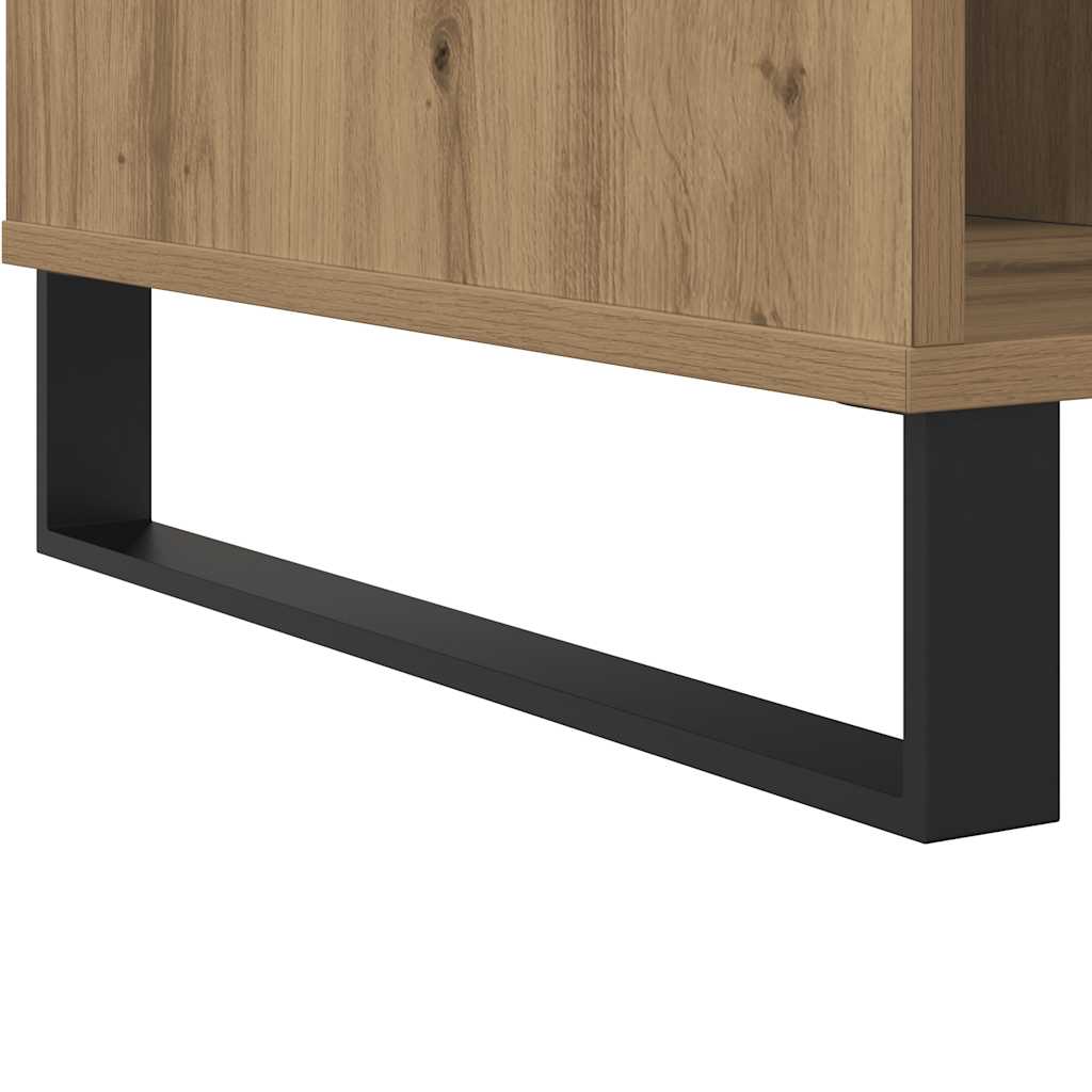 vidaXL Table basse chêne artisan 90x49x45 cm bois d'ingénierie