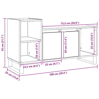 TV-Schrank Artisan-Eiche 100x35x55 cm Holzwerkstoff