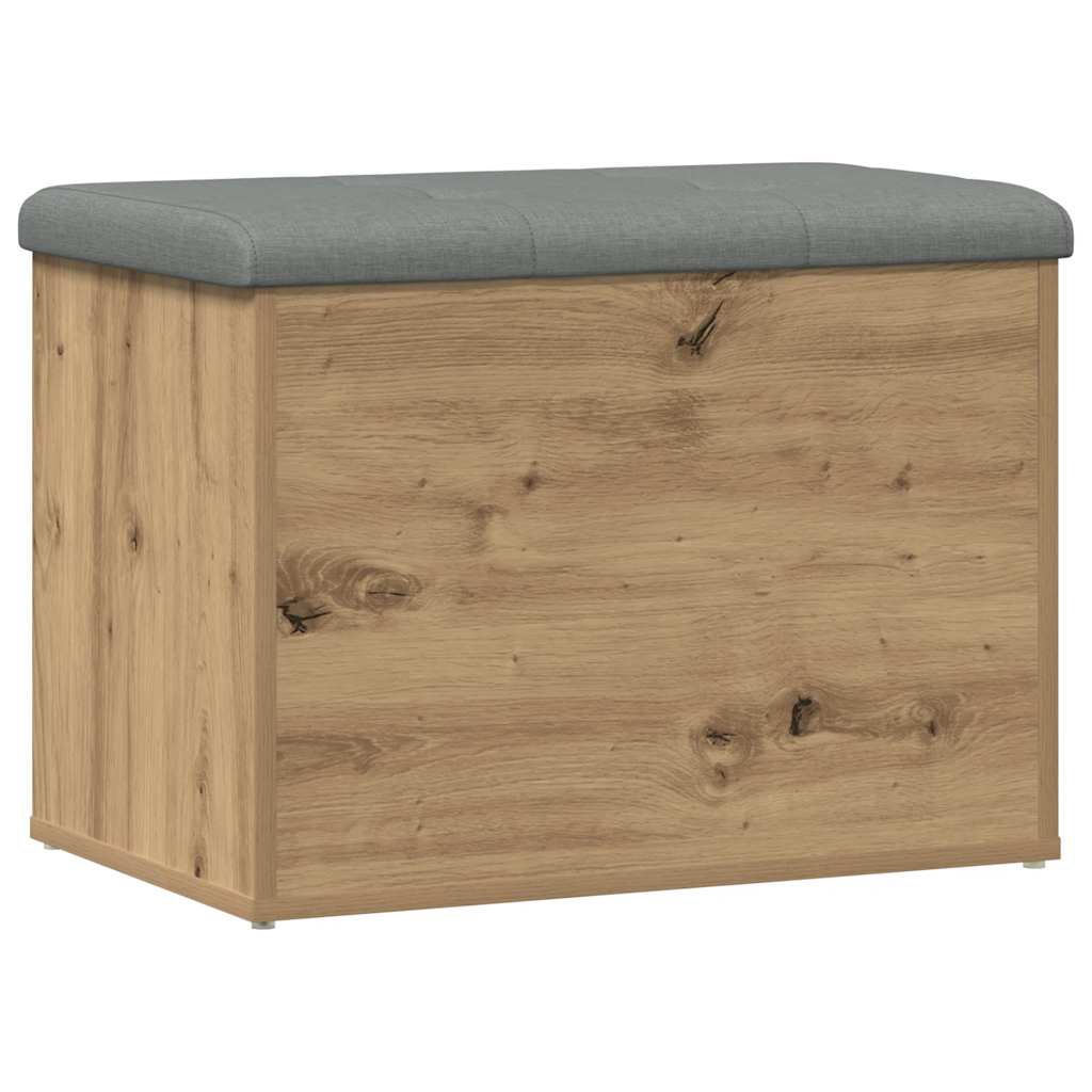 Sitzbank mit Stauraum Artisan-Eiche 62x42x45 cm Holzwerkstoff