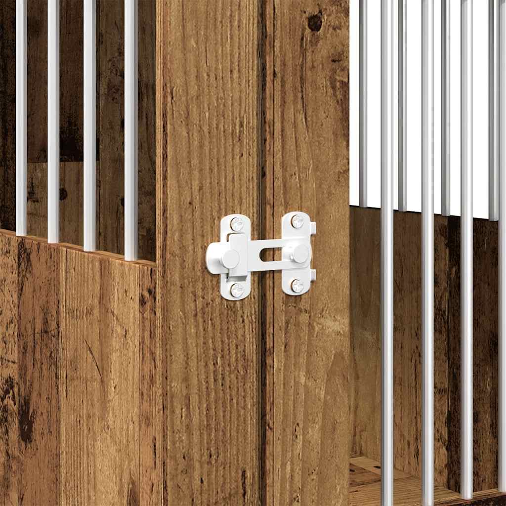 Hundekäfig im Möbelstil Altholz-Optik 55x80x68 cm Holzwerkstoff