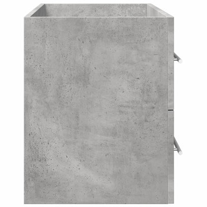 vidaXL Waschbeckenunterschrank Beton Grau 80x38,5x48 cm