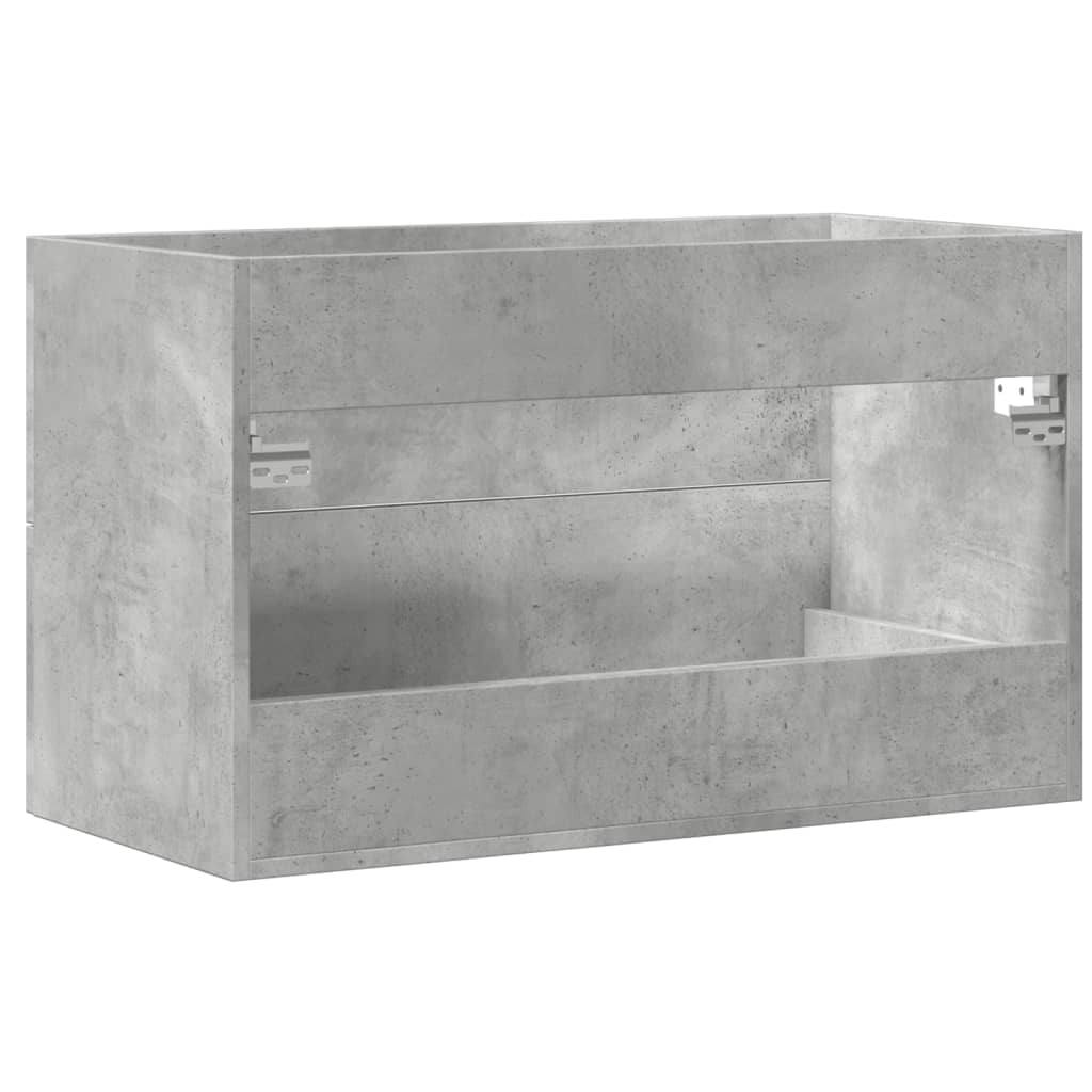 vidaXL Waschbeckenunterschrank Beton Grau 80x38,5x48 cm