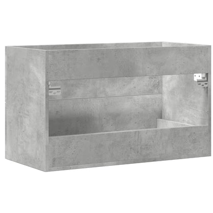 vidaXL Waschbeckenunterschrank Beton Grau 80x38,5x48 cm