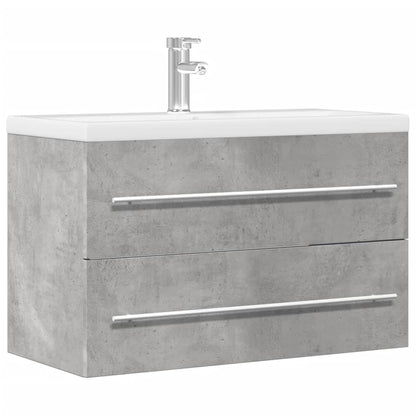 vidaXL Waschbeckenunterschrank Beton Grau 80x38,5x48 cm