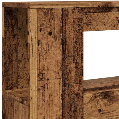 LED-Kopfteil Altholz-Optik 100x18,5x103,5 cm Holzwerkstoff