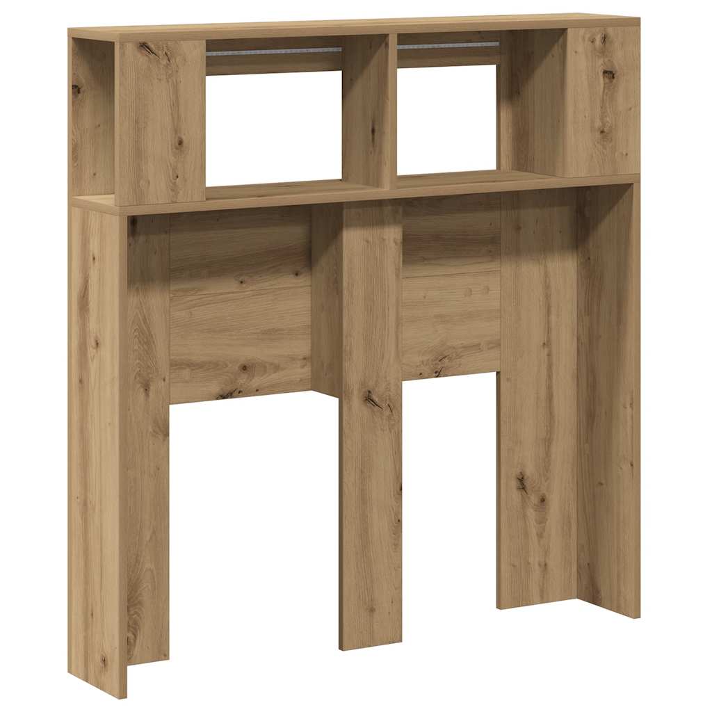 LED-Kopfteil Artisan-Eiche 100x18,5x103,5 cm Holzwerkstoff