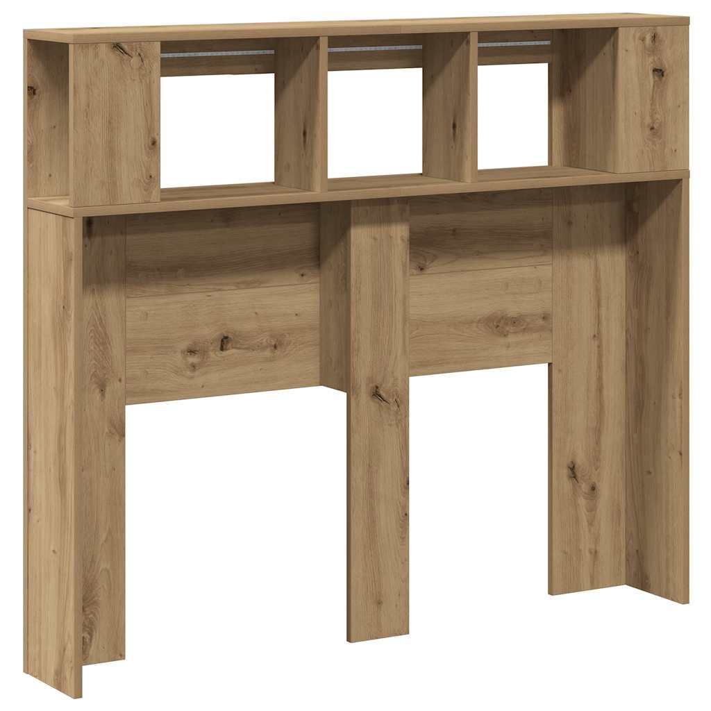 LED-Kopfteil Artisan-Eiche 120x18,5x103,5 cm Holzwerkstoff