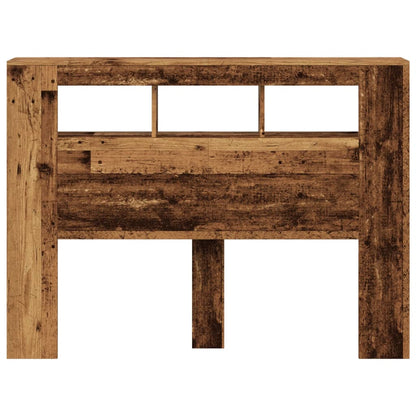 vidaXL LED-Kopfteil Altholz-Optik 140x18,5x103,5 cm Holzwerkstoff