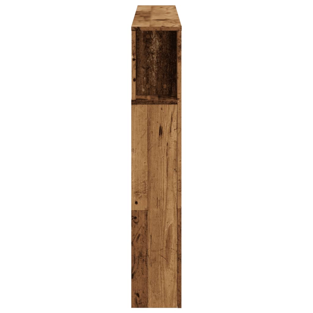 vidaXL LED-Kopfteil Altholz-Optik 140x18,5x103,5 cm Holzwerkstoff