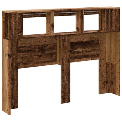 vidaXL LED-Kopfteil Altholz-Optik 140x18,5x103,5 cm Holzwerkstoff