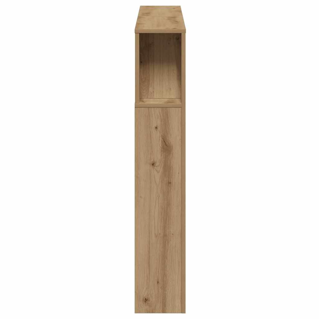 LED-Kopfteil Artisan-Eiche 140x18,5x103,5 cm Holzwerkstoff