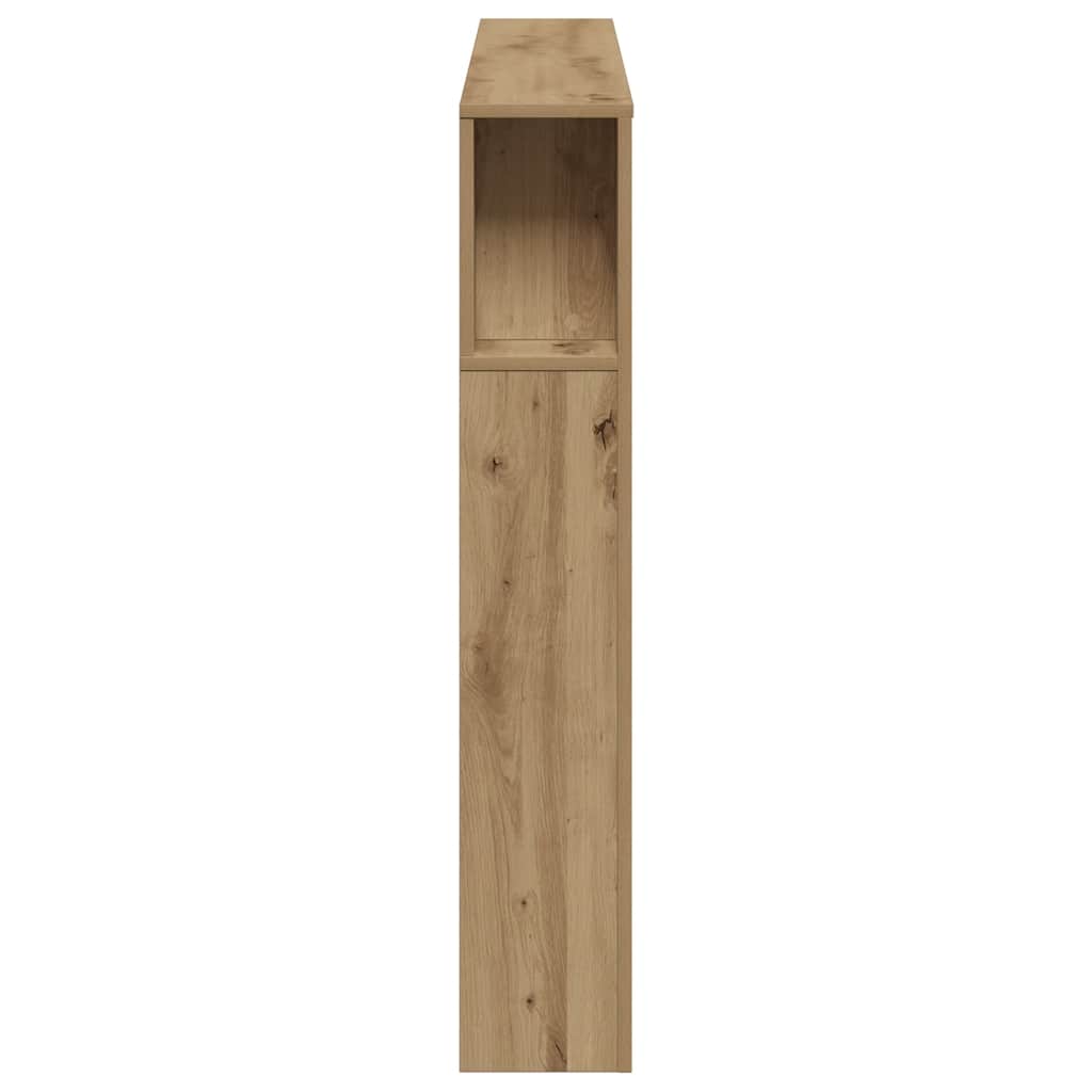 vidaXL LED-Kopfteil Artisan-Eiche 160x18,5x103,5 cm Holzwerkstoff