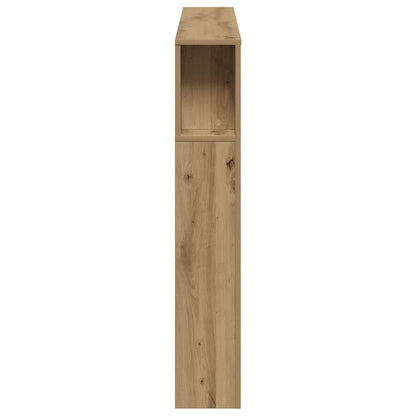 vidaXL LED-Kopfteil Artisan-Eiche 160x18,5x103,5 cm Holzwerkstoff