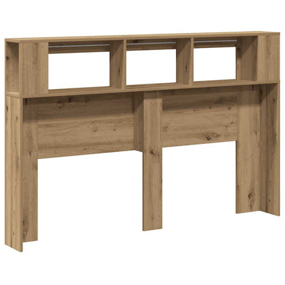 vidaXL LED-Kopfteil Artisan-Eiche 160x18,5x103,5 cm Holzwerkstoff