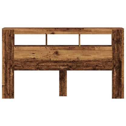vidaXL LED-Kopfteil Altholz-Optik 180x18,5x103,5 cm Holzwerkstoff