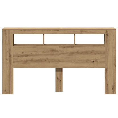 LED-Kopfteil Artisan-Eiche 180x18,5x103,5 cm Holzwerkstoff