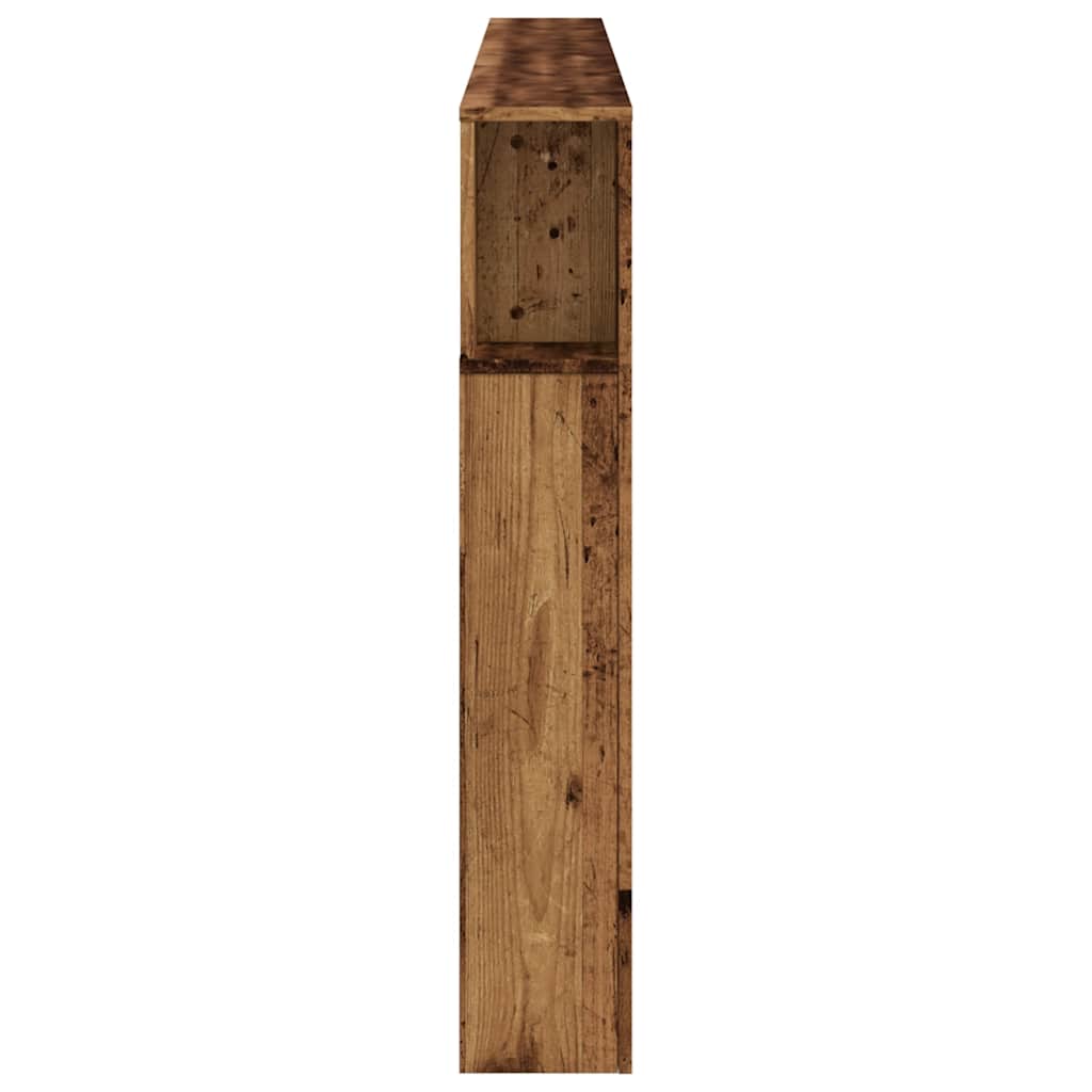 vidaXL LED-Kopfteil Altholz-Optik 220x18,5x103,5 cm Holzwerkstoff