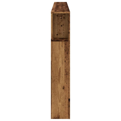vidaXL LED-Kopfteil Altholz-Optik 220x18,5x103,5 cm Holzwerkstoff