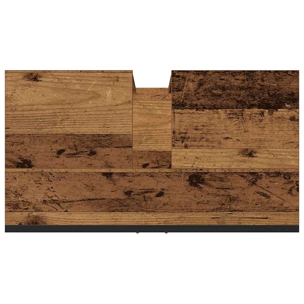 Meuble sous lavabo vidaXL aspect bois de récupération 60x30x60 cm bois d'ingénierie