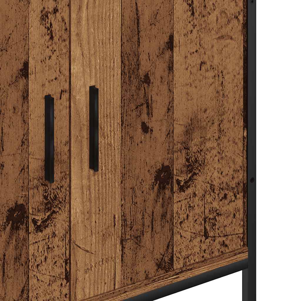 Meuble sous lavabo vidaXL aspect bois de récupération 60x30x60 cm bois d'ingénierie