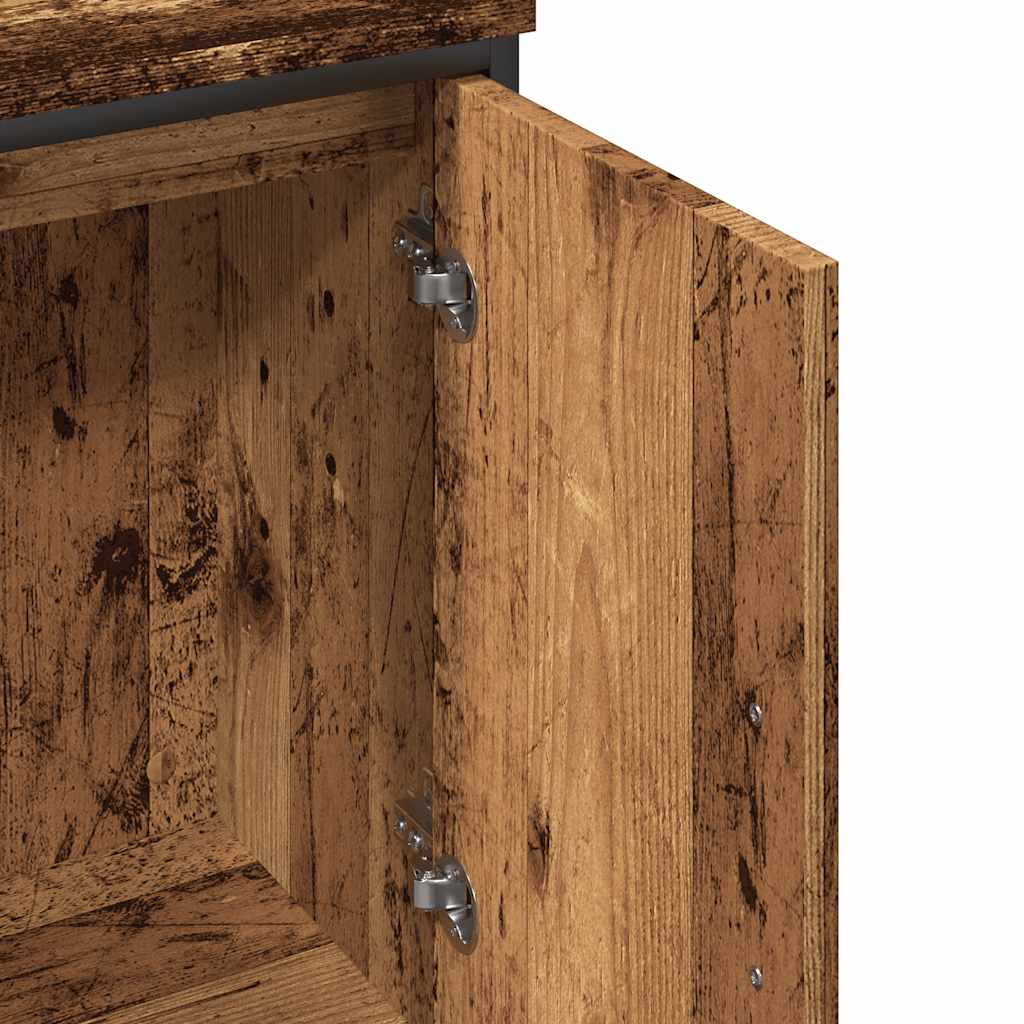 Meuble sous lavabo vidaXL aspect bois de récupération 60x30x60 cm bois d'ingénierie