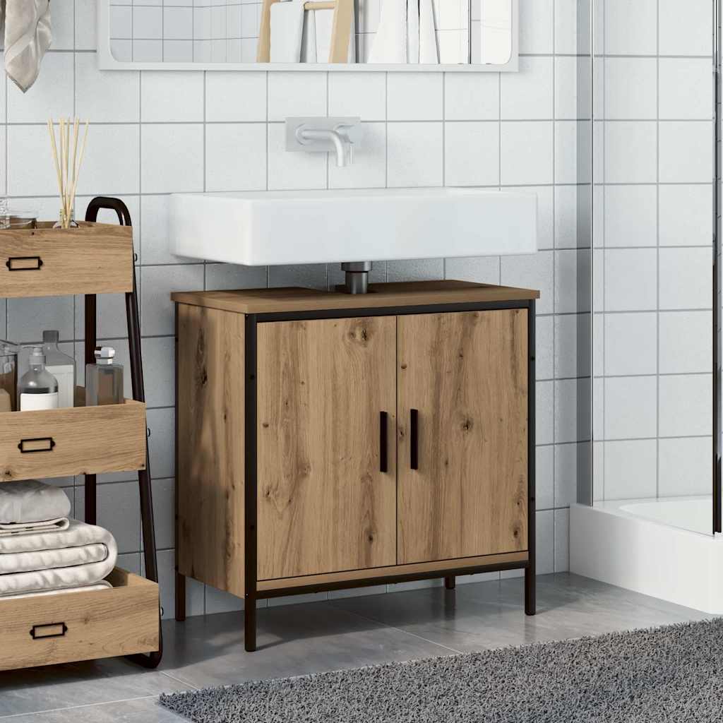 Meuble sous-vasque vidaXL chêne artisan 60x30x60 cm bois d'ingénierie