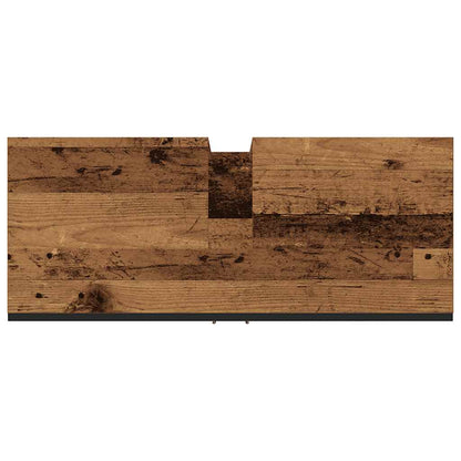 vidaXL Meuble sous lavabo effet bois de récupération 80x30x60 cm en bois d'ingénierie