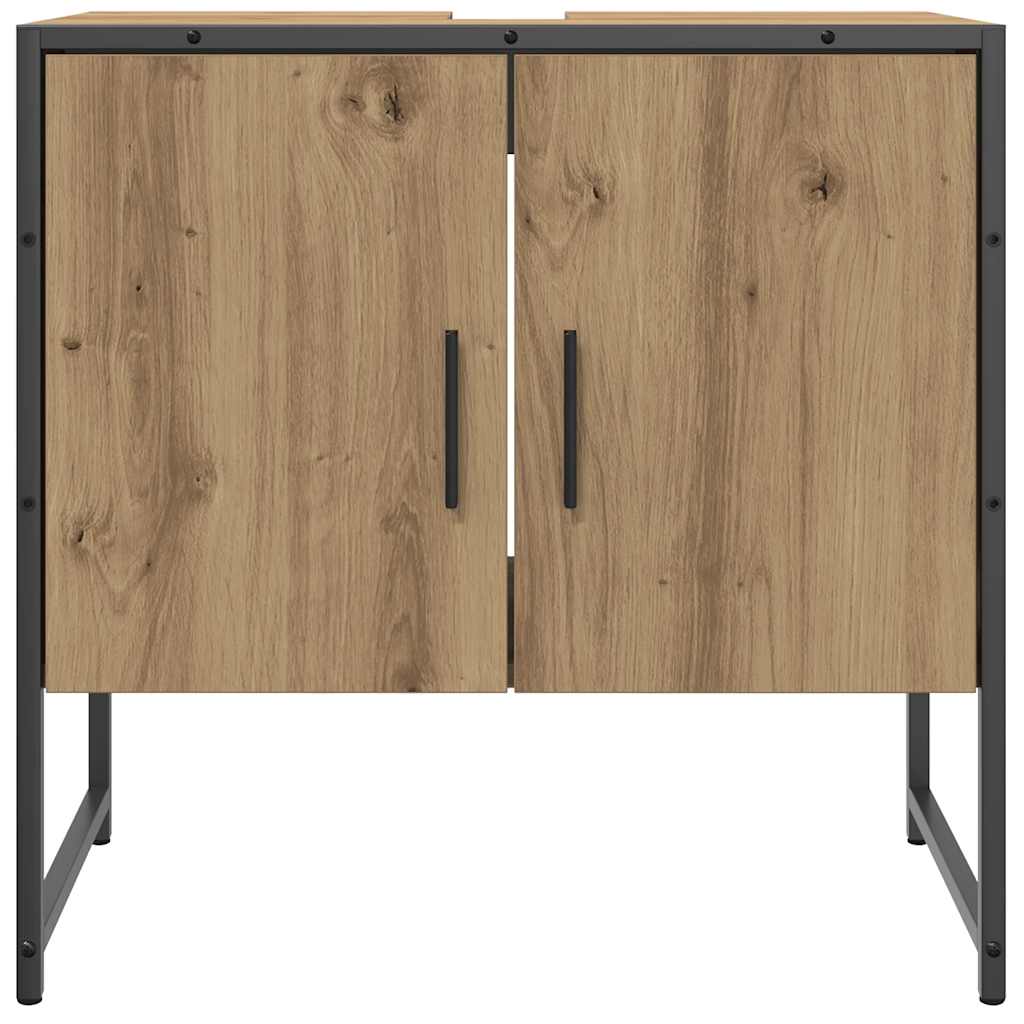 vidaXL Waschbeckenunterschrank Artisan-Eiche 60x33x60 cm