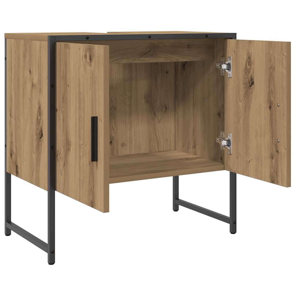 Waschbeckenunterschrank Artisan-Eiche 60x33x60 cm