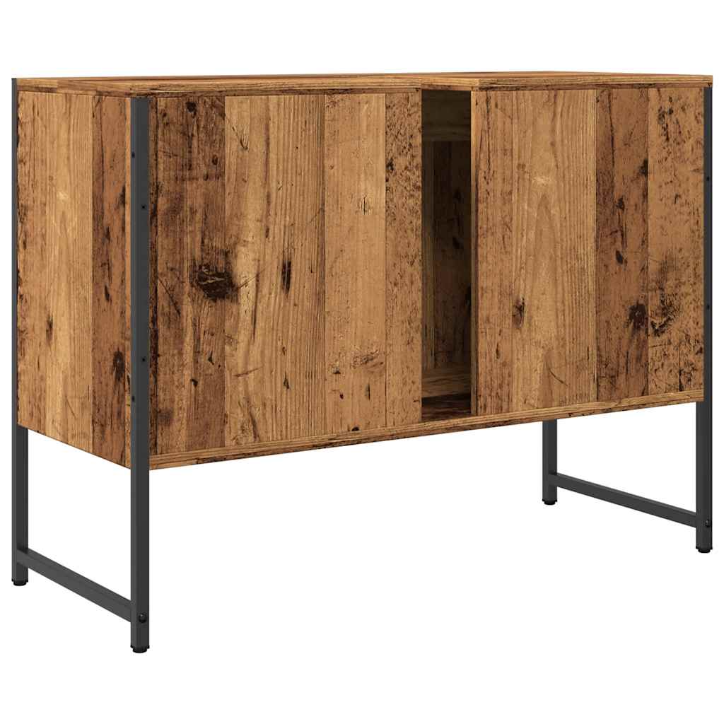 Meuble sous-vasque vidaXL en bois d'ingénierie aspect vieux bois 80x33x60 cm