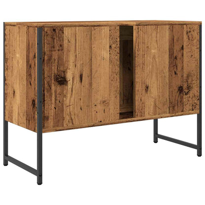 Meuble sous-vasque vidaXL en bois d'ingénierie aspect vieux bois 80x33x60 cm
