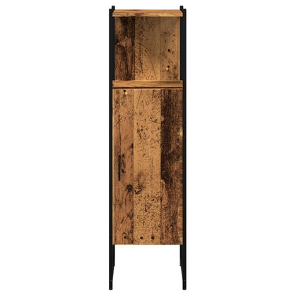 vidaXL Badschrank Altholz-Optik 33x33x120,5 cm Holzwerkstoff