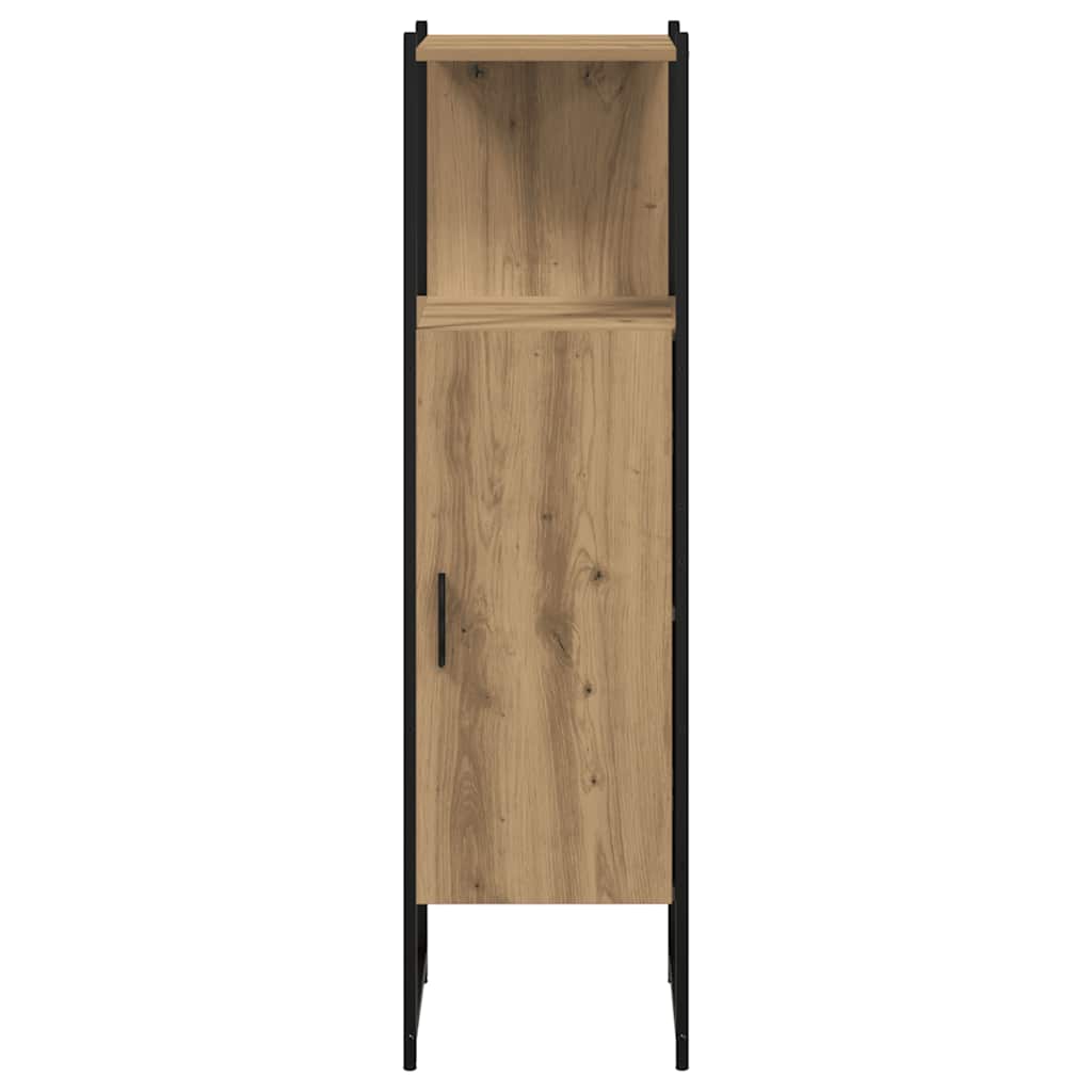 Badschrank Artisan-Eiche 33x33x120,5 cm Holzwerkstoff