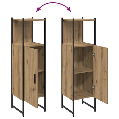 Badschrank Artisan-Eiche 33x33x120,5 cm Holzwerkstoff