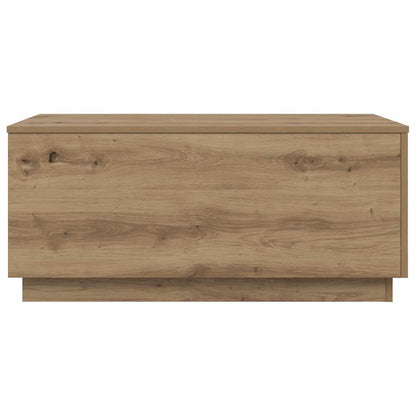 vidaXL Table basse avec lumières LED Chêne artisanat 90x50x40 cm