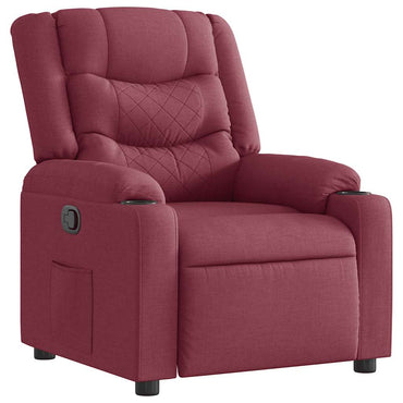 vidaXL Fauteuil relax Rouge bordeaux Tissu