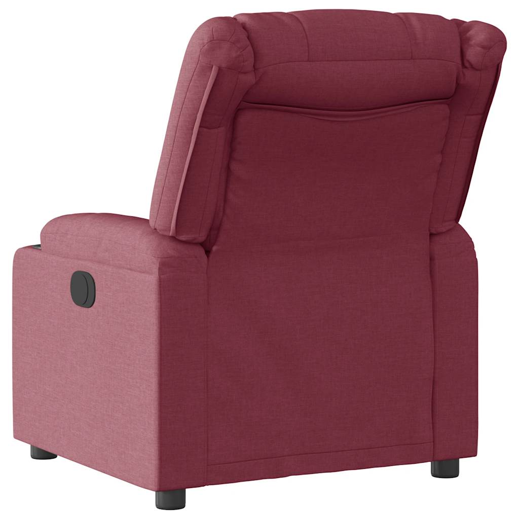 vidaXL Fauteuil relax Rouge bordeaux Tissu