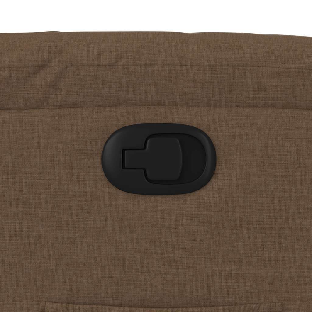 Fauteuil relax vidaXL marron tissu