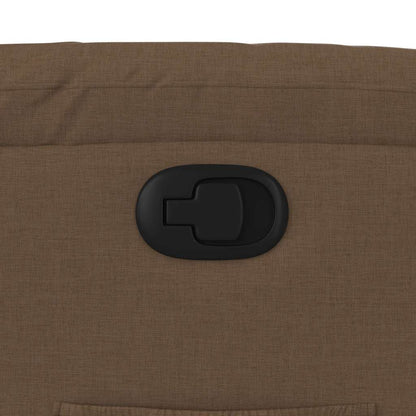 Fauteuil relax vidaXL marron tissu
