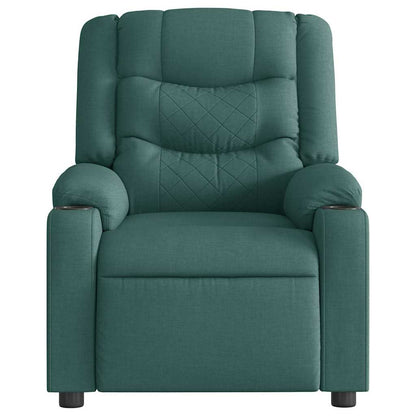 vidaXL Fauteuil relax vert foncé en tissu