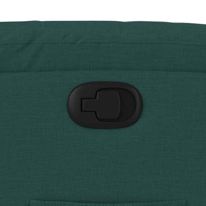 vidaXL Fauteuil relax vert foncé en tissu