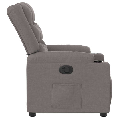 vidaXL Fauteuil relax Taupe Tissu