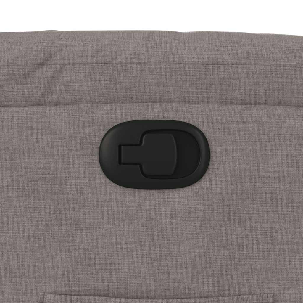 vidaXL Fauteuil relax Taupe Tissu
