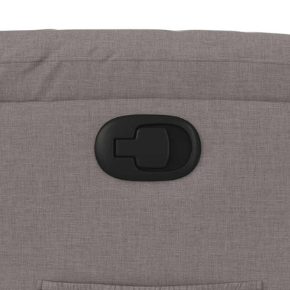 vidaXL Fauteuil relax Taupe Tissu
