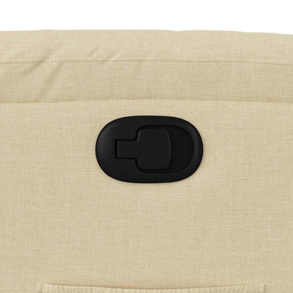vidaXL Fauteuil relax crème tissu