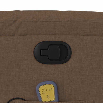 vidaXL Massagesessel Braun Stoff
