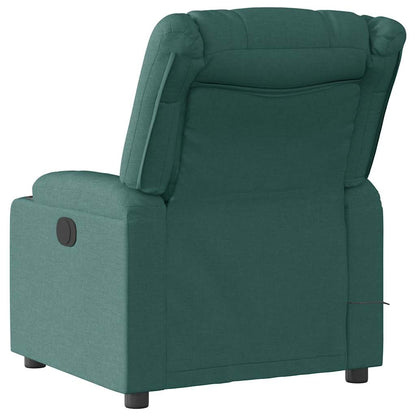 vidaXL Massagesessel Dunkelgrün Stoff