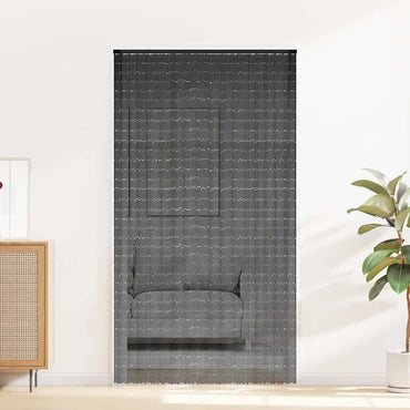 vidaXL Insekten-Türvorhang Dunkelgrau 120x220 cm Bambus