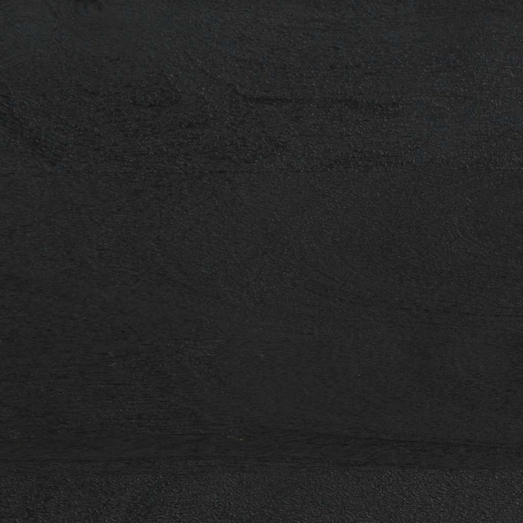 vidaXL Nachttisch Schwarz 40x33x46 cm Massivholz Mango
